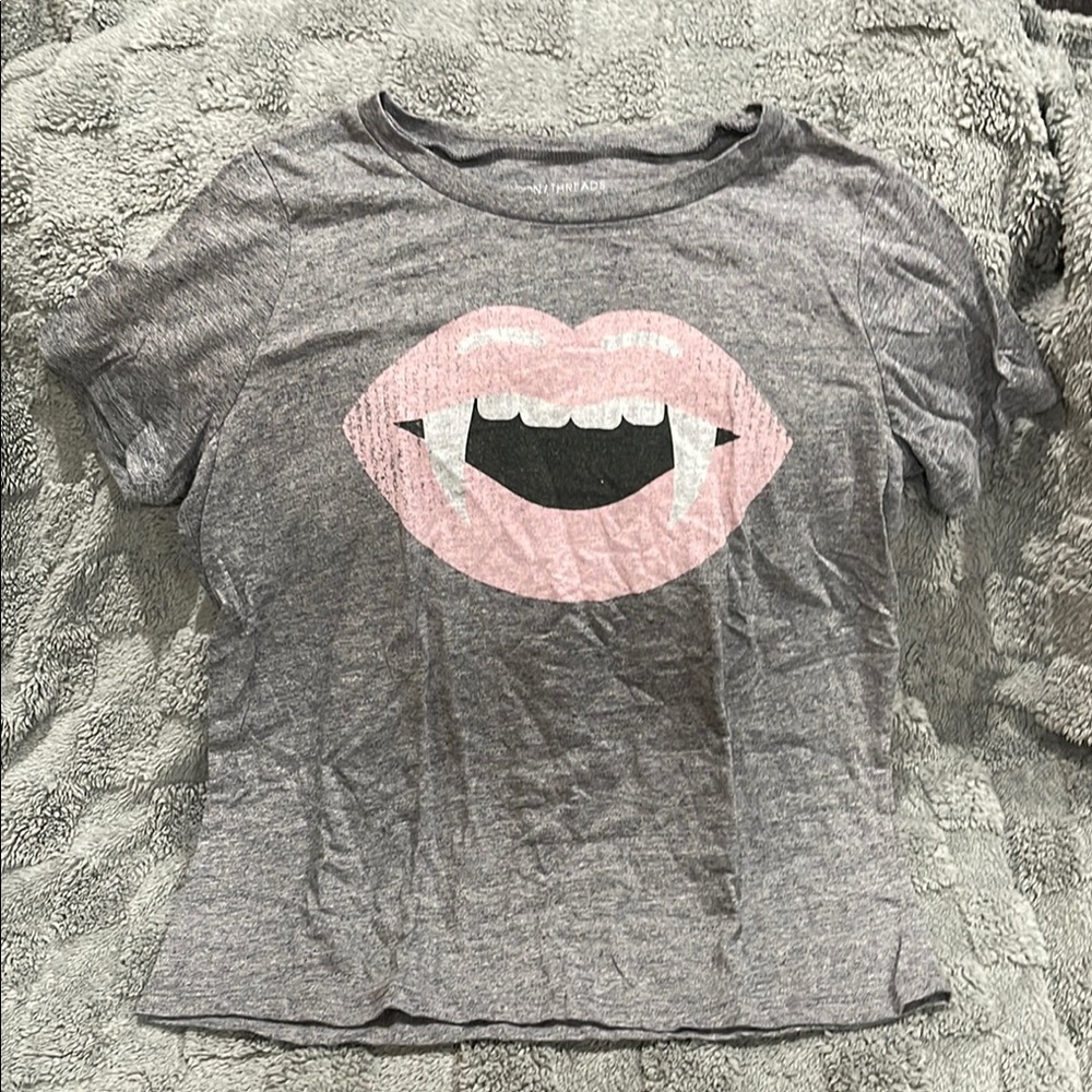 Gray Vampire Lips women’s T-Shirt